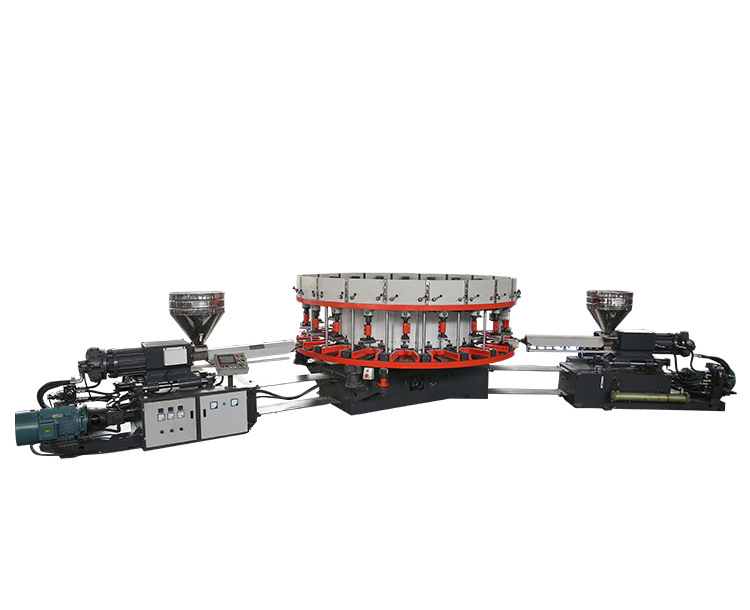 全自動圓盤式雙色鞋類連幫注塑成型機